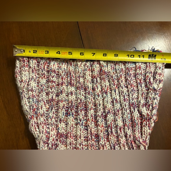 Desigual Chunky Multicolor Knit Y2K Style Turtleneck Long Sleeve Sweater Top - Picture 7 of 13